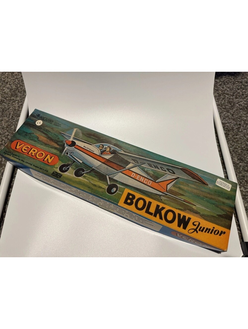 Veron Bolkow Jr Kwik-Fix Flying Scale Model Kit Balsa Wood Keil Kraft England